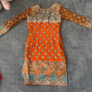 Beautiful Silk Hand Beaded Dress Tunic